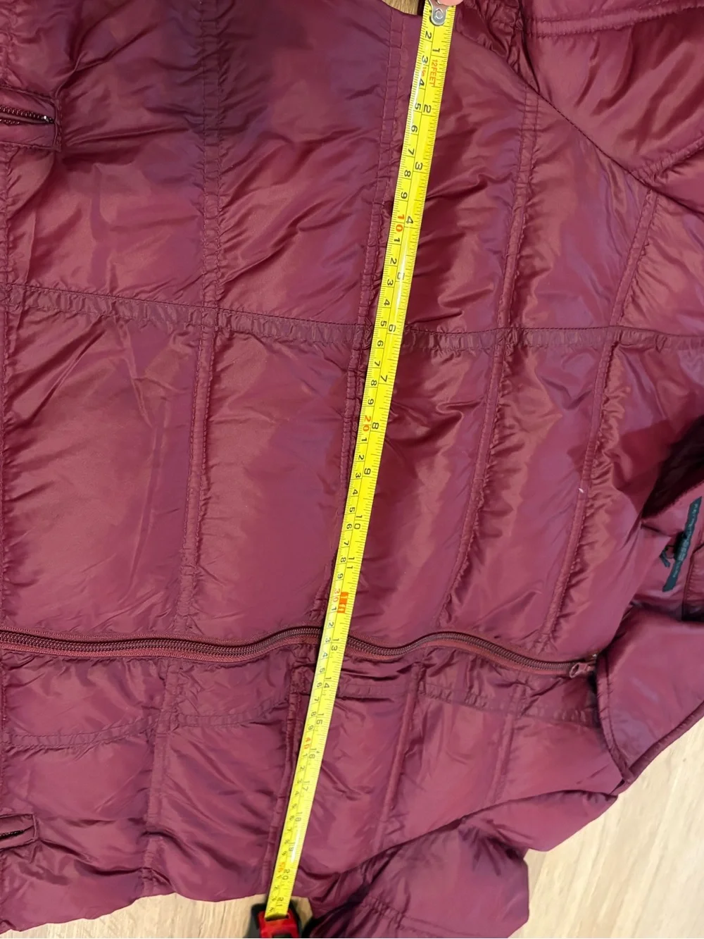 NWT Katherine Barclay Quilted Puffer Jacket - Burgundy Women's Size Large